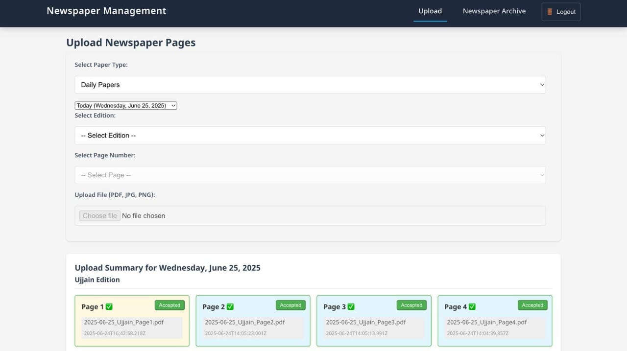 Dainik Nirnayak – Smart News System
